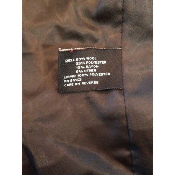 Guess  wool blend coat Black Pxs Vintage Classic - Picture 9 of 9